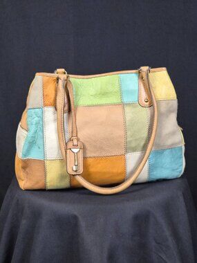Vintage Fossil Patchwork Bag